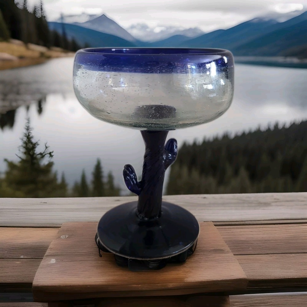 MNT VTG Libbey Cactus Stem Margarita Glass